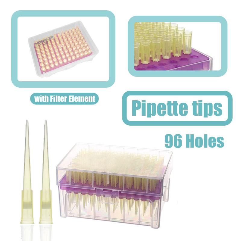 Lab Pipette Tip - 200ul 96 agujeros punta de pipeta