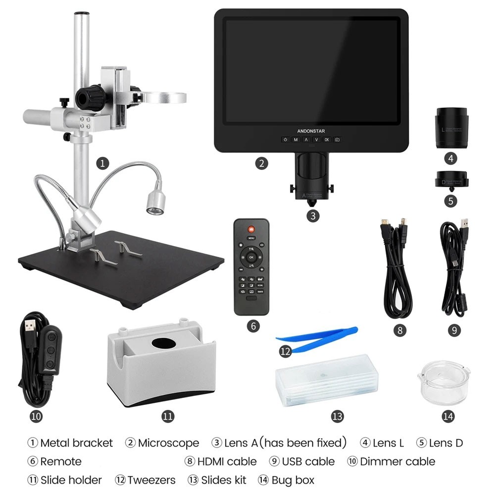 Microscopio Digital Trinocular - Digital Microscope reseña y precio